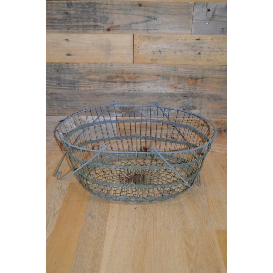 Ovale mand metaal set van 2-3