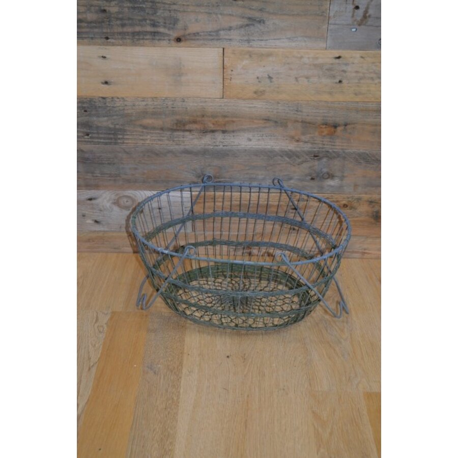 Ovale mand metaal set van 2-4