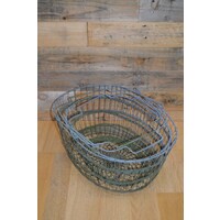 thumb-Ovale mand metaal set van 2-5