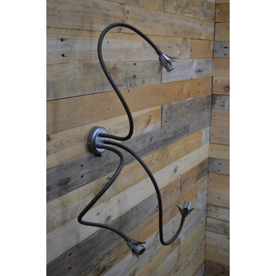 3-armige wandlamp zwart verstelbaar-2