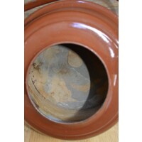 thumb-Emaille waterketel bruin retro-5