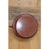 thumb-Emaille waterketel bruin retro-6
