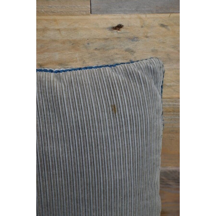 Blauw vintage sierkussen mozaïek-5