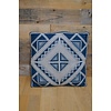 LoodsVol, Tweedehands Blauw vintage sierkussen mozaïek