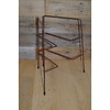 LoodsVol, Tweedehands Retro bordenrek bruin metaal