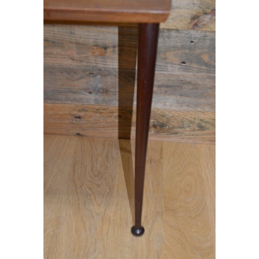 Retro pastoe bijzettafeltje mahonie-2