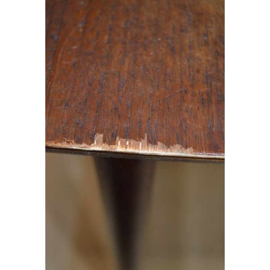 Retro pastoe bijzettafeltje mahonie-4