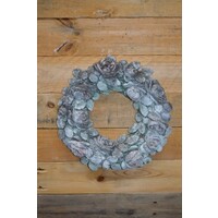 thumb-Rozenkrans van beton wanddecoratie-1