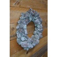 thumb-Rozenkrans van beton wanddecoratie-2