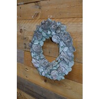 thumb-Rozenkrans van beton wanddecoratie-3