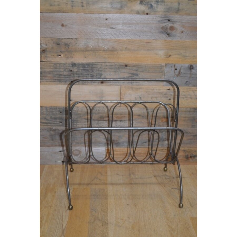 Metalen lectuurbak jaren 50 retro-5