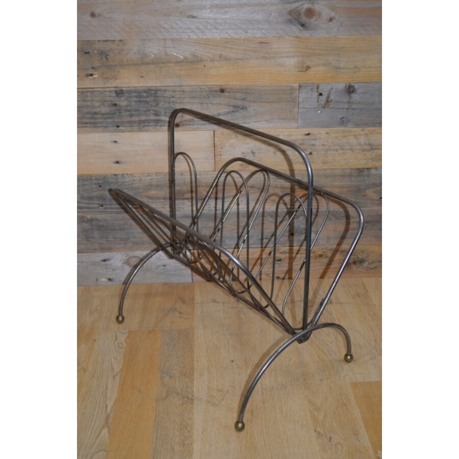 Metalen lectuurbak jaren 50 retro-7