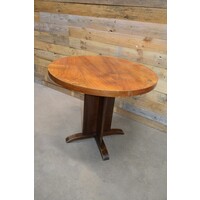 thumb-Rond Art Deco salontafeltje hout-5