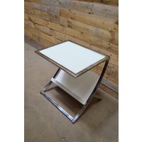 thumb-Modern ogend sofa bijzettafeltje met lectuurbak-4