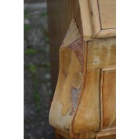 thumb-Barok klepsecretaire eiken fineer op klauwpoten-4