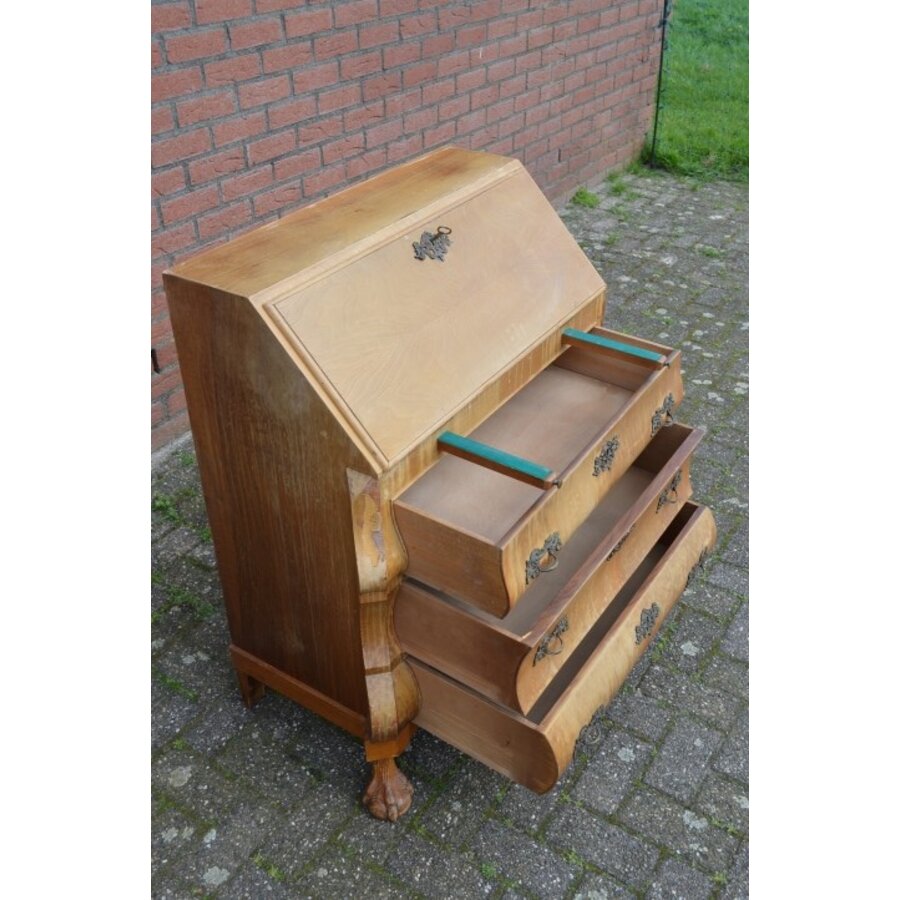 Barok klep secretaire met opknapwerk-5