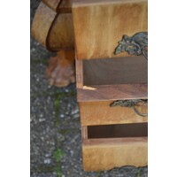 thumb-Barok klepsecretaire eiken fineer op klauwpoten-6