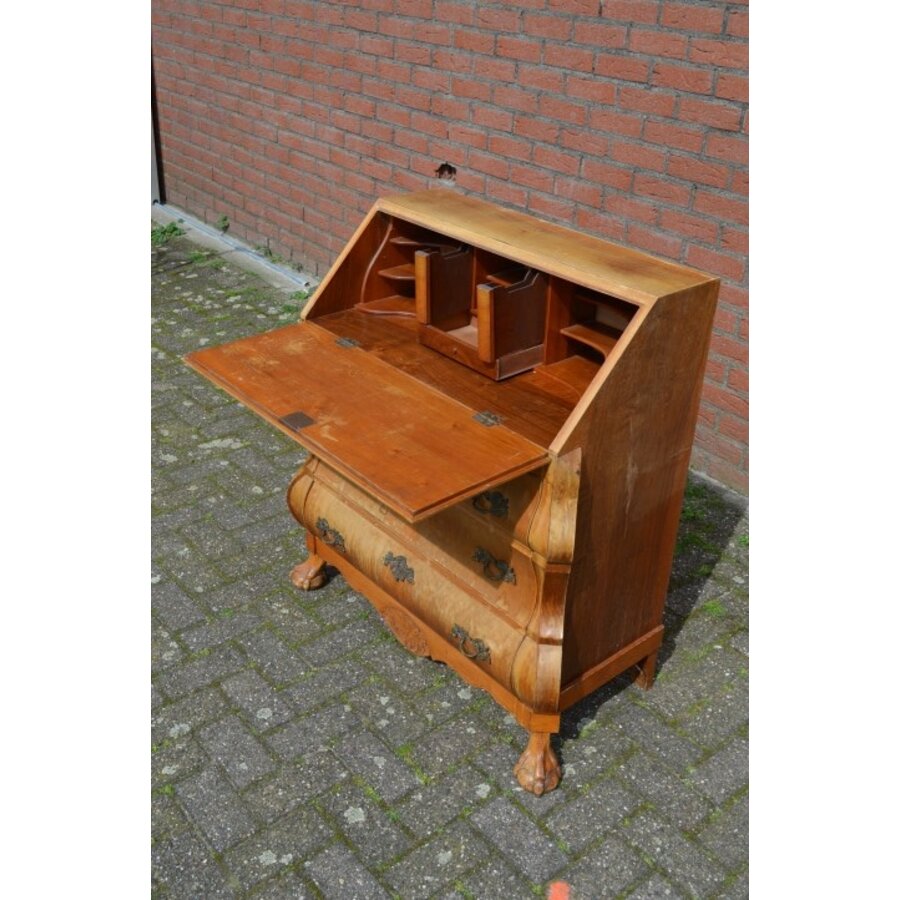Barok klep secretaire met opknapwerk-9