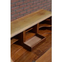 thumb-Barok klepsecretaire eiken fineer op klauwpoten-10