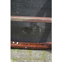 thumb-Retro Chesterfield armstoel van donkerbruin leer-8