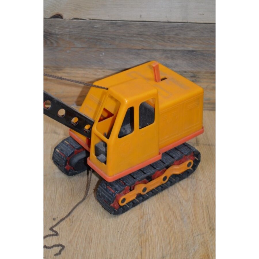 Retro speelgoed graafmachine dragline jaren 80-3