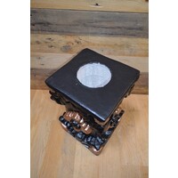 thumb-Betonnen zuil zwart met oud brons – pilaar of sokkel voor plant of beeld-5