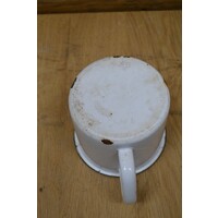 thumb-Emaille maatbeker 1 liter wit blauw-8