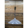 LoodsVol, Tweedehands Masive plafond hanglamp schotel kap jaren 70