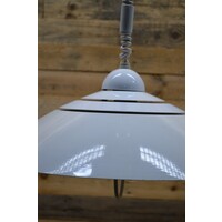 thumb-Masive plafond hanglamp schotel kap jaren 70-2