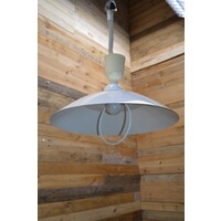 thumb-Masive plafond hanglamp schotel kap jaren 70-5