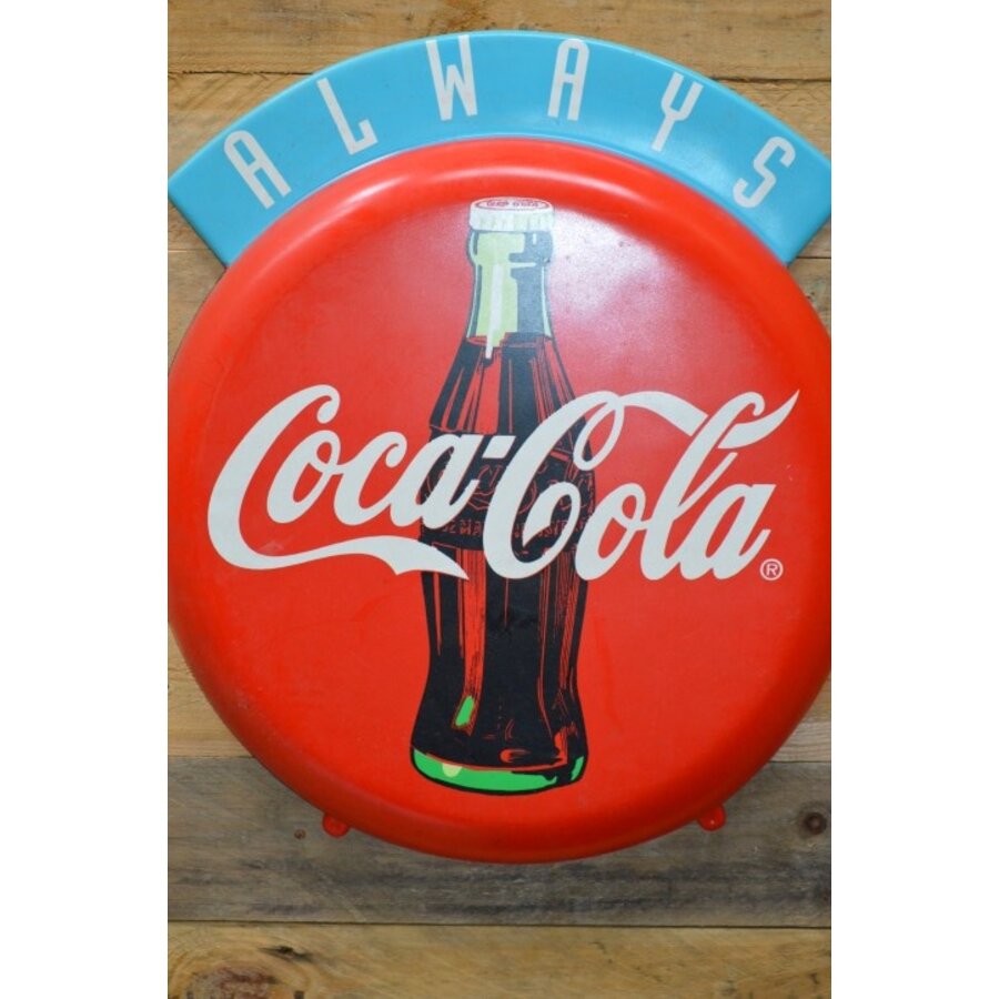Coca-Cola kunststof reclamebord vintage-2