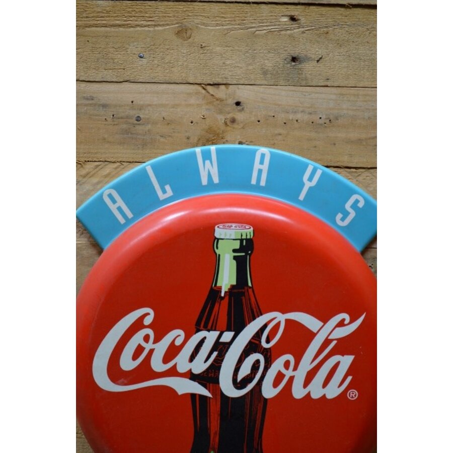 Coca-Cola kunststof reclamebord vintage-3