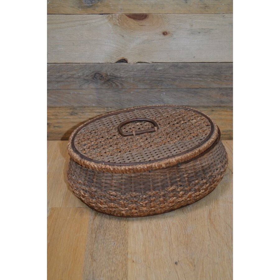 Gevlochten mandje antiek-3