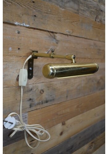 Lampje voor schilderijverlichting messing 