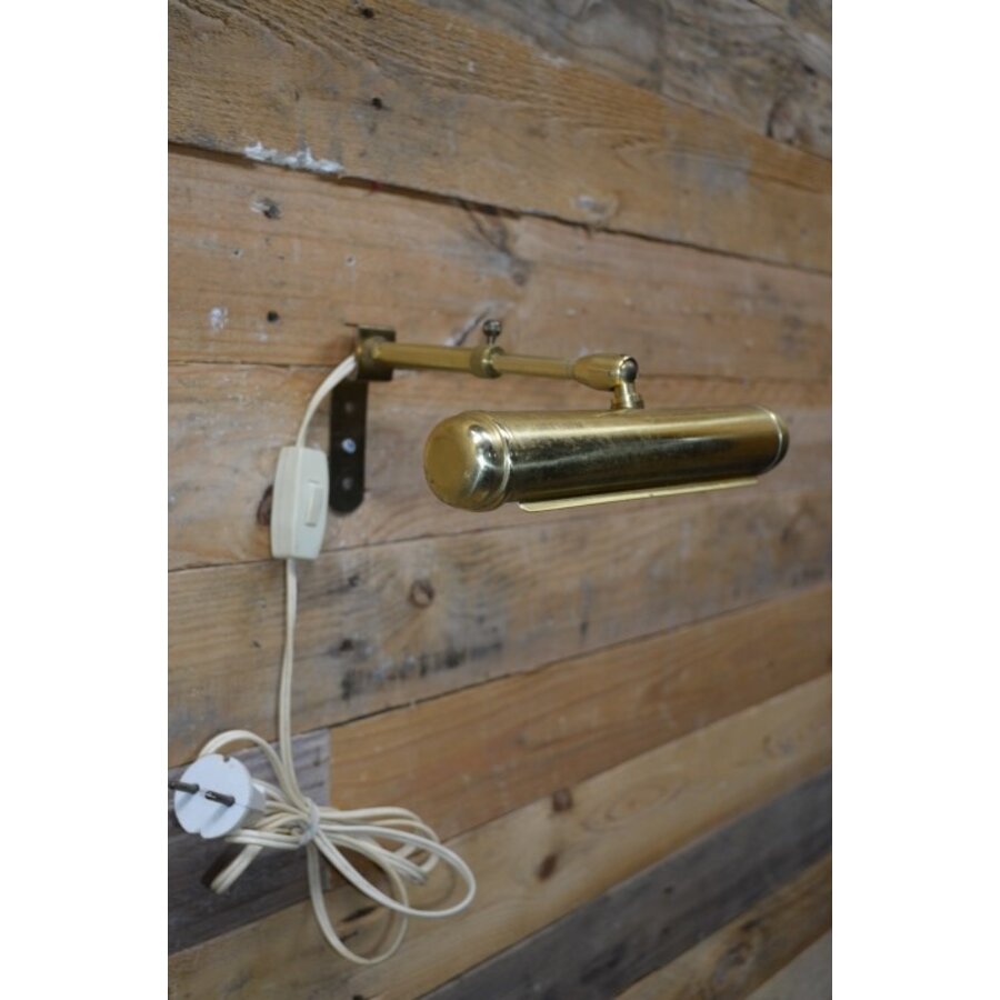 Lampje voor schilderijverlichting messing-1