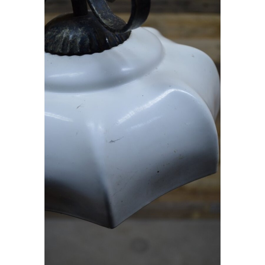 Art Deco hanglamp met metalen kap-5