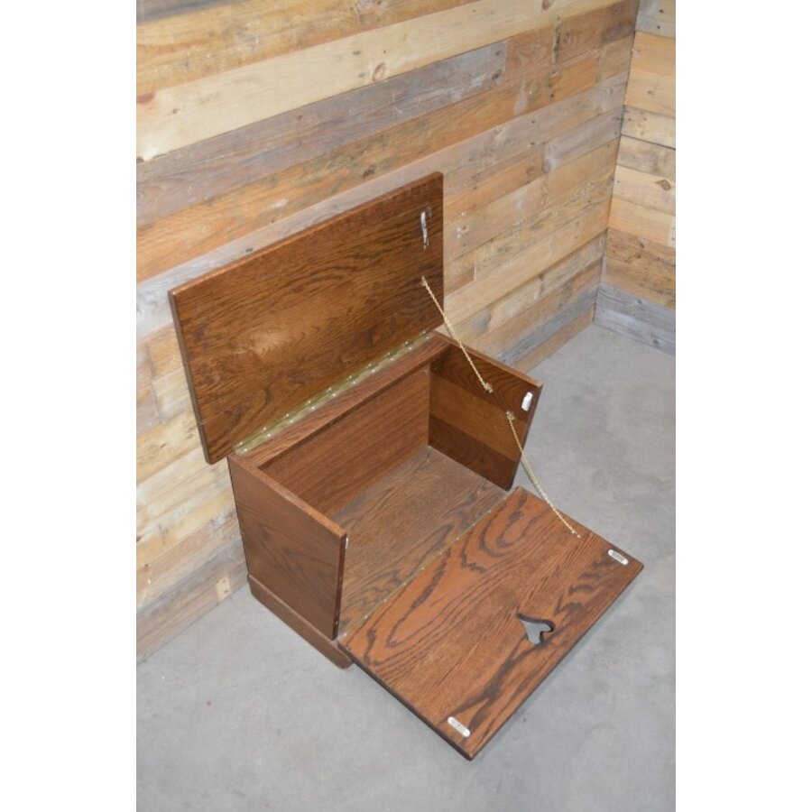 Klepkast of klepkist met 2 kleppen eiken-6