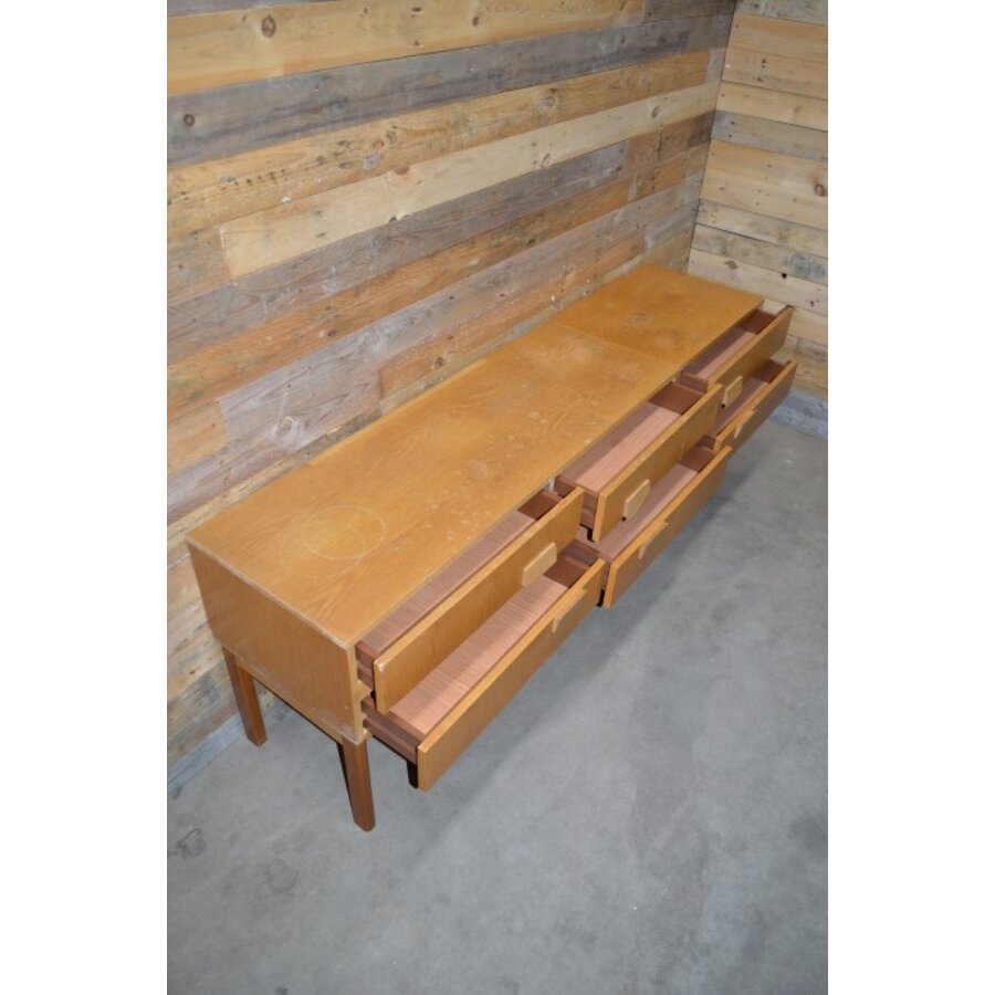Retro ladekasten jaren 70 set van 2-8