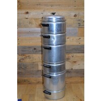 thumb-Vintage Fluks stoompannenset van aluminium-2