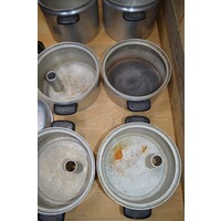thumb-Vintage Fluks stoompannenset van aluminium-7