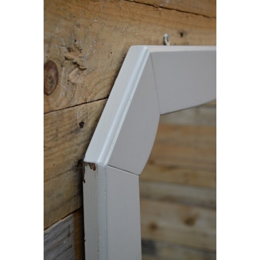 Spiegel met witte eikenhouten lijst-3