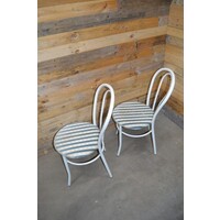 thumb-Set van 2 metalen Thonet model buizenframe stoelen-4