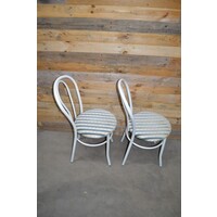 thumb-Set van 2 metalen Thonet model buizenframe stoelen-6