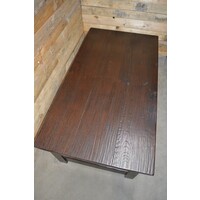 thumb-Salontafel massief eiken donker rechthoekig-4