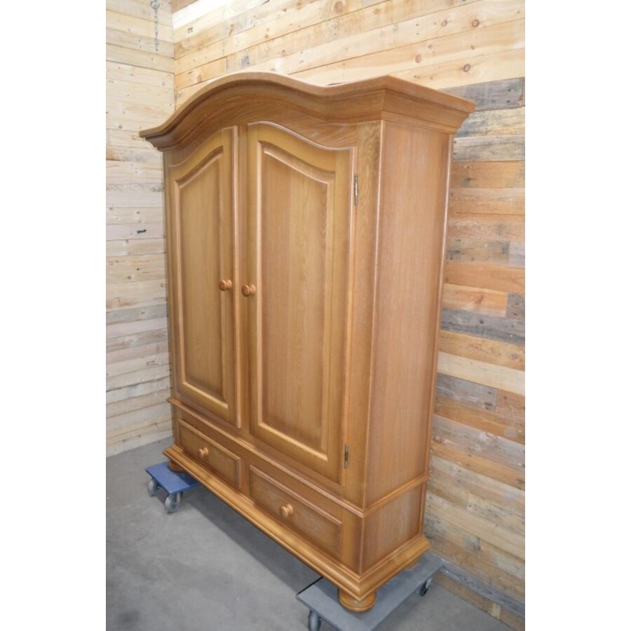 Blank eiken toogkast met laden en deuren-2