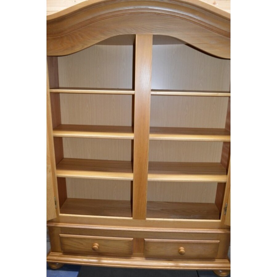 Blank eiken toogkast met laden en deuren-4