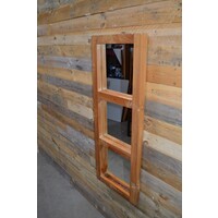 thumb-Rechthoekige drieluik spiegel teakhouten lijst-2