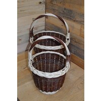 thumb-Ronde 2 kleurige manden set van 2-2