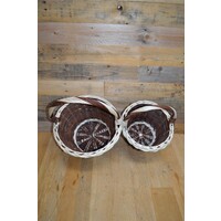 thumb-Ronde 2 kleurige manden set van 2-4