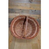 thumb-Ovale gevlochten wilgentenen mand met houten handgreep-5